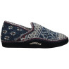 NORDIKAS 200 TEIDE azul marino - Zapatillas de casa para mujer en lana y borrego y suela en ante