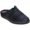 Zapatillas de casa de rayitas para hombre con plantillas de gel plumaflex en azul marino