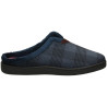 Zapatillas de casa de rayitas para hombre con plantillas de gel plumaflex en azul marino