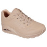 Skechers 73690 beige con suela beige SAND - Zapatillas de cordones para mujer con camara de aire