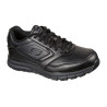 Skechers 77235 negro - Zapatillas de piel de cordones con plantillas de gel foam special