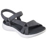 Sandalias Skechers 15316 gris charcoal - cierre velcro, plantillas especiales de gel Goga Max