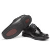 Fluchos 6276 negro - Zapatos de cordones de hombre con suela antideslizante, muy anchos, plantilla extraíble