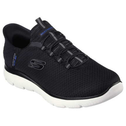 Skechers 232457 negro - Zapatillas para hombre con cierre a traves de elasticos sin cordones