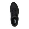 Skechers 52458 negro con la suela negra - Zapatillas de cordones para hombre con camara de aire