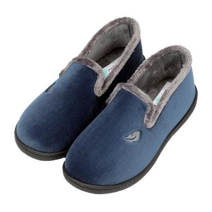 Zapatillas de casa para mujer cerradas en suapel con plantillas plumaflex ultraacolchadas en color azul marino