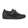 MYSOFT 506 NEGRO - Zapato de un velcro con cuña