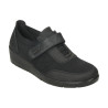 MYSOFT 506 NEGRO - Zapato de un velcro con cuña