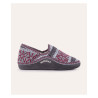 NORDIKAS 200 TEIDE GRIS - Zapatillas de casa para mujer en lana y borrego y suela en ante