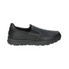 Skechers 77157EC negro - Mocasines zapatos negros sin cordones en piel plantillas de gel