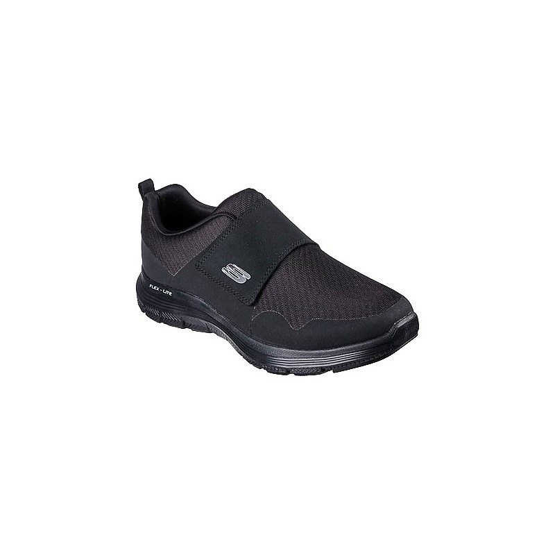 Skechers 894159 negro - Zapatillas de hombre de un velcro ancho