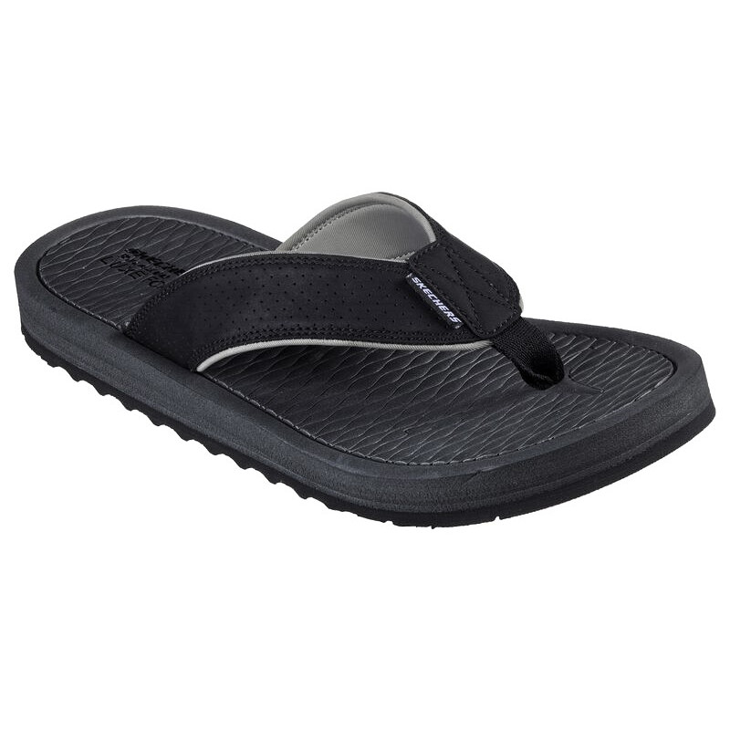 SKECHERS 205097 NEGRO - SANDALIAS DE DEDO DE HOMBRE DE GOMA