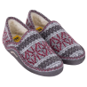 NORDIKAS 200 TEIDE GRIS - Zapatillas de casa para mujer en lana y borrego y suela en ante
