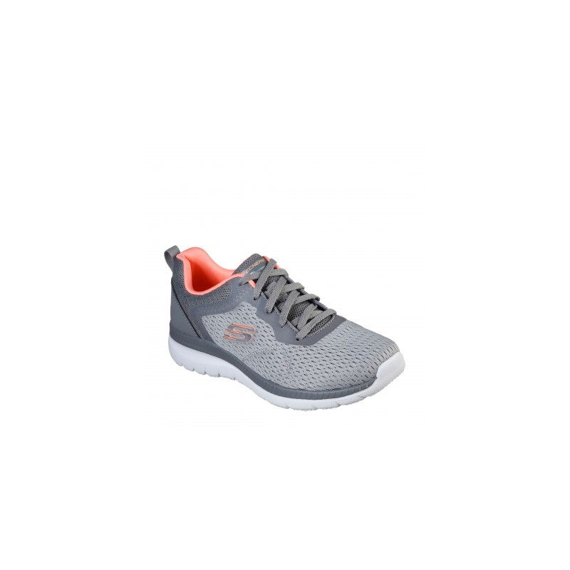 Skechers 12607 gris - Zapatillas de cordones de mujer