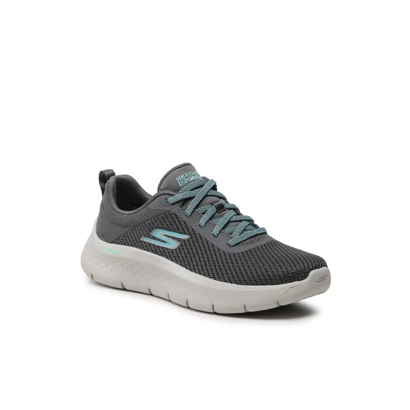 Skechers 124952 gris - Zapatillas para mujer con cierre de elasticos