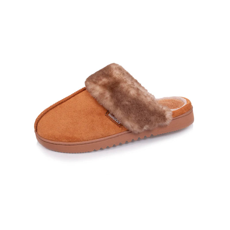 ISOTONER 90192 CAMEL - Zapatillas de estar en casa con vuelta de pelo