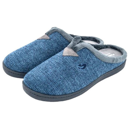 Zapatillas de casa para hombre con sistema confort plumaflex  en tono azul jaspeado