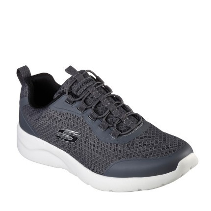 Skechers 894133 gris - Zapatillas para hombre con elásticos en vez de cordones