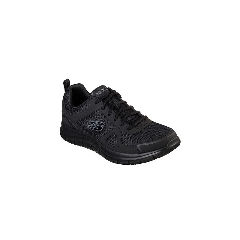 Skechers 52631 negro - Zapatillas de cordones para hombre totalmente negras