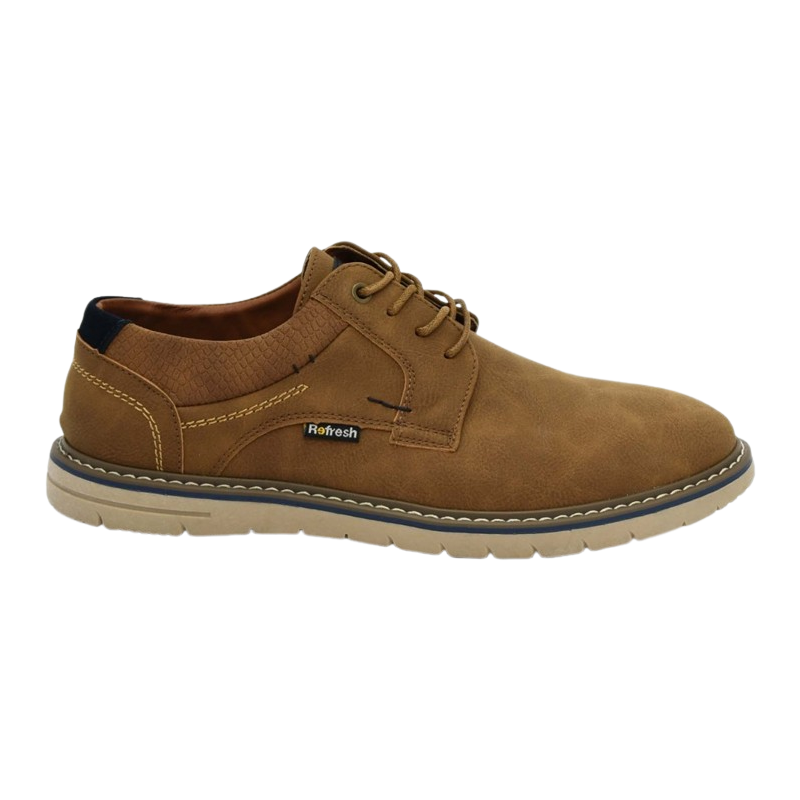 XTI Refresh 171285 camel - Zapatos para hombre de cordones