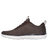 Skechers 232697 marrón. Zapatillas para hombre con cierre de elasticos sin cordones