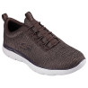 Skechers 232697 marrón. Zapatillas para hombre con cierre de elasticos sin cordones