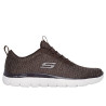 Skechers 232697 marrón. Zapatillas para hombre con cierre de elasticos sin cordones