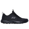 Skechers 232697 negro. Zapatillas para hombre con cierre de elasticos sin cordones