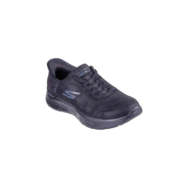 Skechers 124837 negro - Zapatillas para mujer sin cordones Slip-ins GO WALK Flex