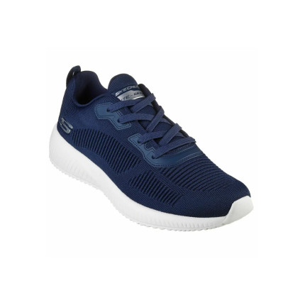 Skechers 32504 azul marino - Zapatillas de cordones totalmente negras para mujer