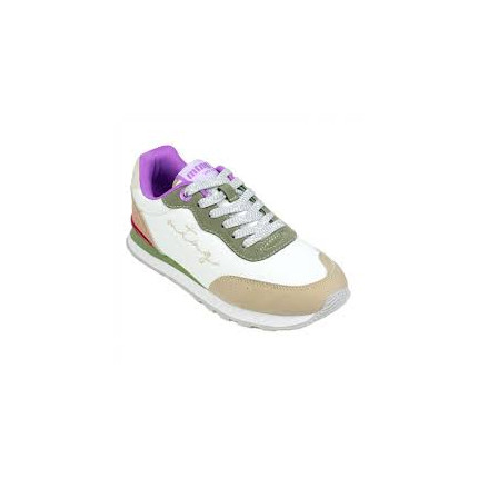 Mustang 60439 blanco - Zapatillas sneakers de cordones para mujer