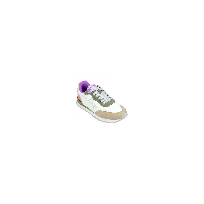 Mustang 60439 blanco - Zapatillas sneakers de cordones para mujer