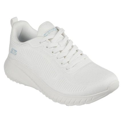 Skechers 117209 blanco - Zapatillas de cordones para mujer - Skechers BOBS Sport Squad Chaos - Face Off