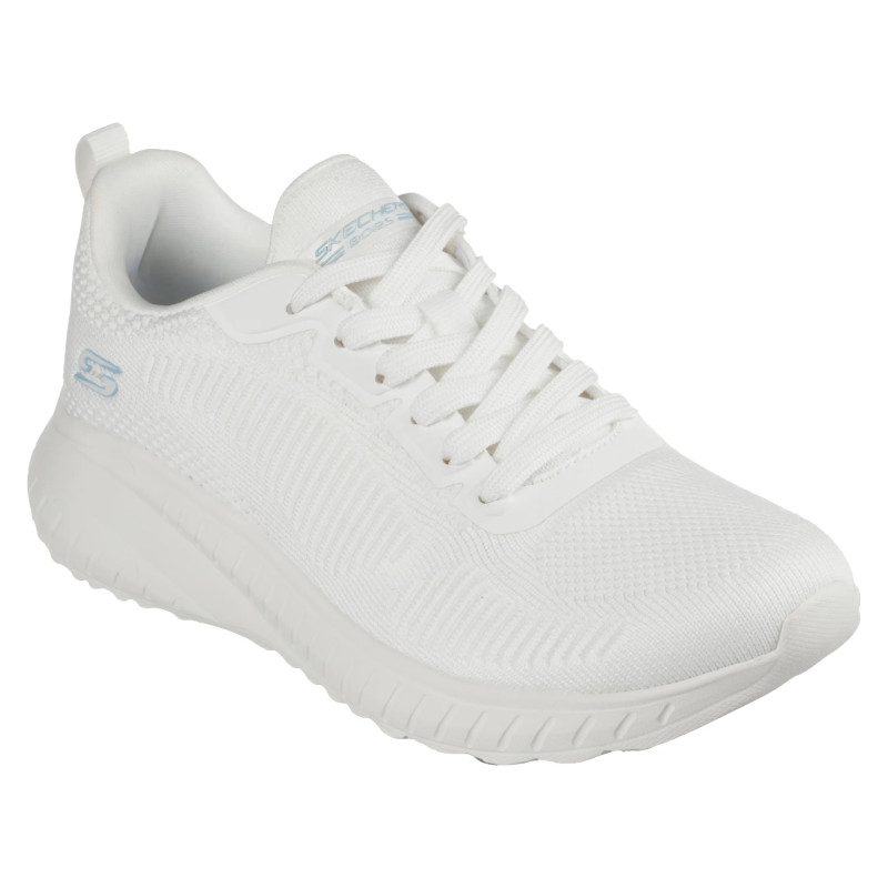 Skechers 117209 blanco - Zapatillas de cordones para mujer - Skechers BOBS Sport Squad Chaos - Face Off