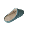 Zapatillas de casa de mujer para primavera fabricadas en tela verde menta