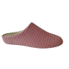 Zapatillas de casa de mujer para primavera fabricadas en tela rosa