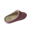 Zapatillas de casa de mujer para primavera fabricadas en tela rosa
