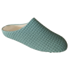 Zapatillas de casa de mujer para primavera fabricadas en tela verde menta