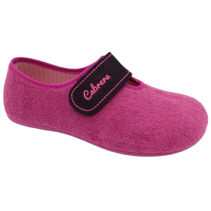 Zapatillas de casa cerradas de primavera en rizo en violeta