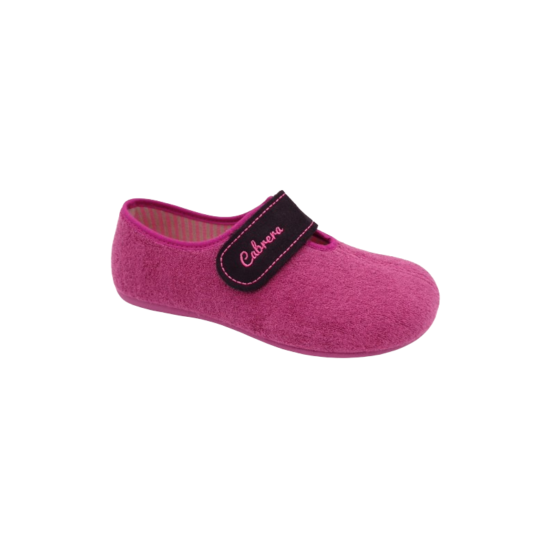 Zapatillas de casa cerradas de primavera en rizo en violeta