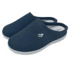 Plumaflex rizo zul marino - Zapatillas de casa de puntera cerrada de primavera en tela