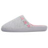 Isotoner 90256 gris - Zapatillas de casa para mujer con plantillas ergonómicas y flores bordadas