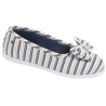 Isotoner 97397 - Zapatillas de casa bailarinas Mujer Rayas marineras