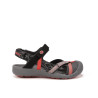 CHIRUCA PALMERA negro 18 - Sandalias en textil, ajuste triple velcro, entresuela de phylon y planta de goma.