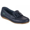 Pitillos 3810 azul marino - Mocasín tipo conductor en piel con adorno metálico