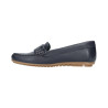 Pitillos 3810 azul marino - Mocasín tipo conductor en piel con adorno metálico