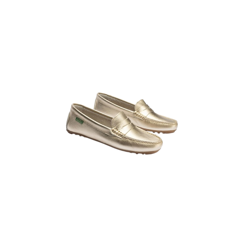 Pitillos 3812 oro - Mocasín tipo conductor en piel con adorno metálico