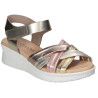 PITILLOS 5540 oro - Sandalias de cuña en piel para mujer