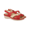 SUAVE 3263 ROJO - Sandalias de piel con plantilla anatómicas