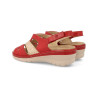 SUAVE 3263 ROJO - Sandalias de piel con plantilla anatómicas